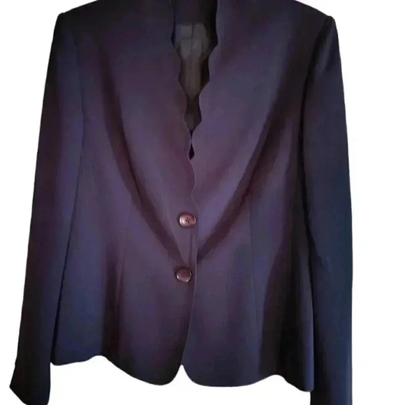 none Jackets & Blazers - Lined  100% Polyester Navy Summer Weight Jacket med